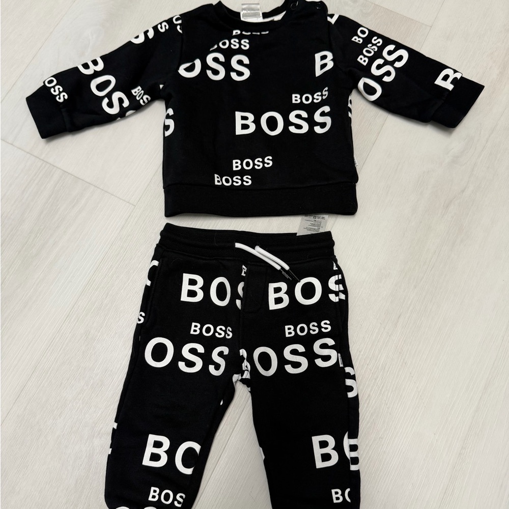 BOSS x Hugo Boss Logo Sweatshirt and Sweatpants Set